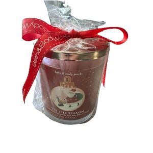 Bath And Body Works Gift Candle 'Tis The Season Soy Blend
